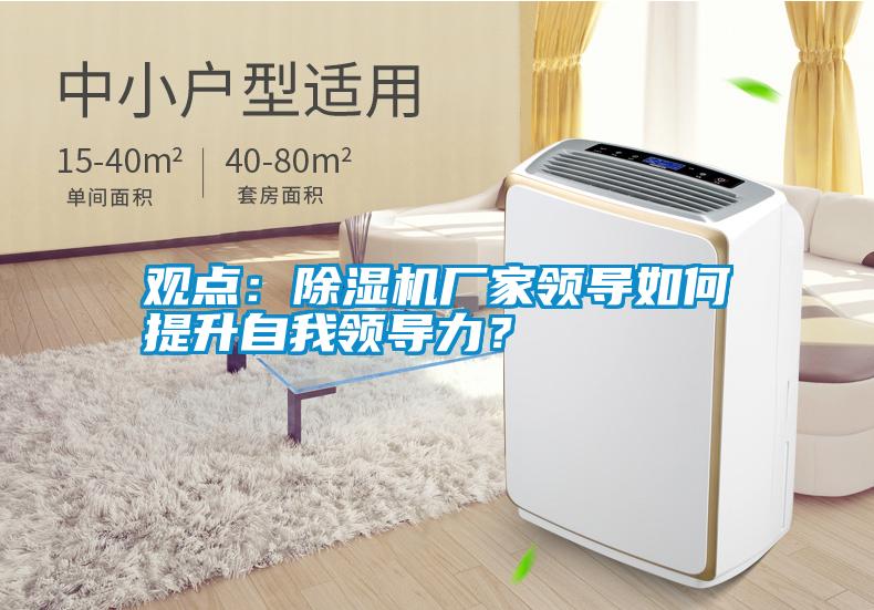 觀點：除濕機廠家領(lǐng)導(dǎo)如何提升自我領(lǐng)導(dǎo)力？