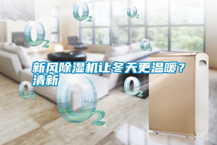 新風除濕機讓冬天更溫暖？清新