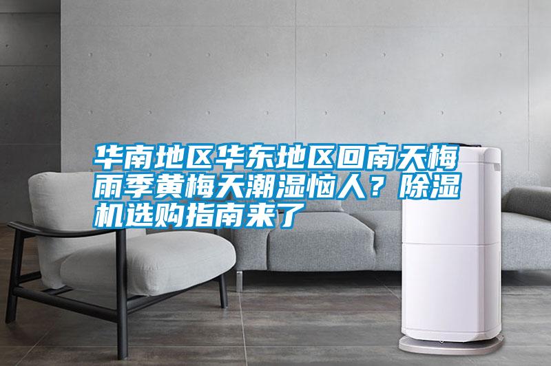 華南地區華東地區回南天梅雨季黃梅天潮濕惱人?除濕機選購指南來了
