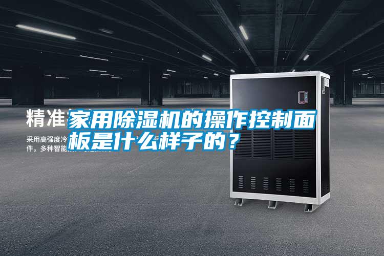 家用除濕機的操作控制面板是什么樣子的？