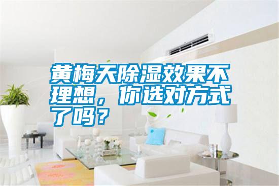 黃梅天除濕效果不理想，你選對(duì)方式了嗎？