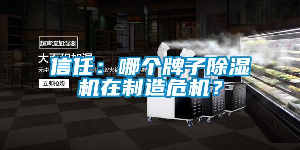 信任：哪個牌子除濕機在制造危機？