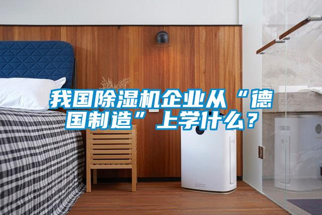 我國除濕機企業從“德國制造”上學什么？