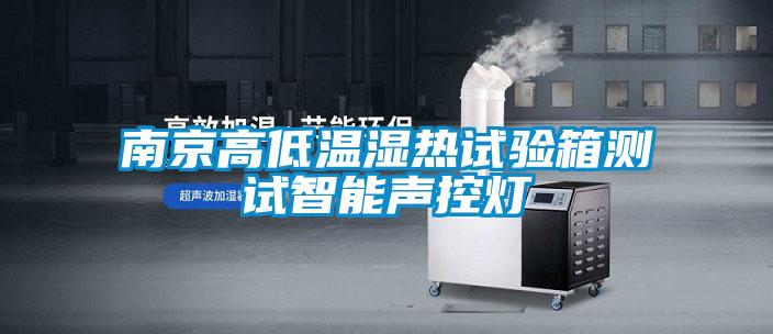 南京高低溫濕熱試驗(yàn)箱測(cè)試智能聲控?zé)?/></p>
						    <p style=