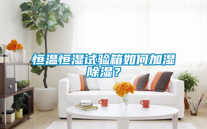 恒溫恒濕試驗箱如何加濕除濕？